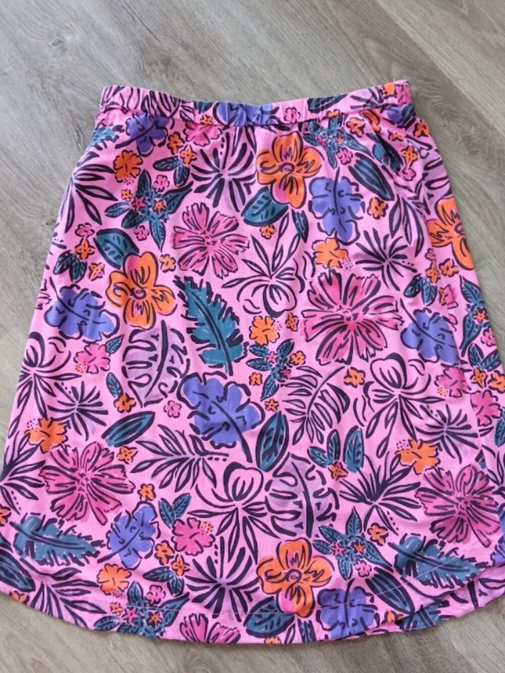 Fresh Produce XXL Pink Floral Knit Pocket Skirt